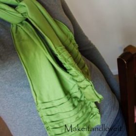 Knit Scarf {Sewing Tutorial}