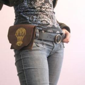 Leather Belt Pouch {Tutorial}