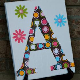 DIY Monogram Canvas