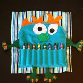 Monster Craft Bag for Kids {Tutorial}
