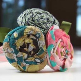 No Sew Fabric Flower {pattern}