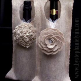 No-Sew Felt Wine Bag {tutorial}