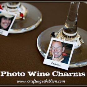 Photo Wine Charms {Party Gift}