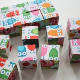 Puzzle Blocks with Fabric Scraps {tutorial}