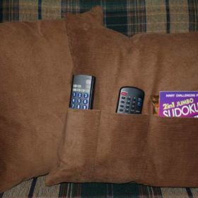 Remote Control Pocket Pillow {Gift for Him}