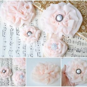 Ruffle Chiffon Flower {Homemade Gift}