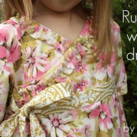 Ruffled Wrap Dress {Free Pattern}