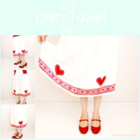 Sew A Skirt From Dish Towels {Pictured Instructions}