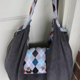 Slouchy Bag Free Pattern {Sewing Tutorial}