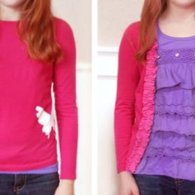 T-Shirt to Cardigan {Tutorial}