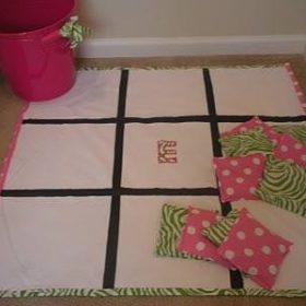 Tic-Tac-Toe Floor Game {Tutorial}