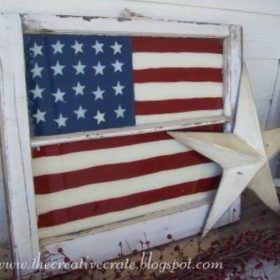 Painted Flag Window {Outdoor Flag}