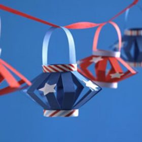 Patriotic Paper Lanterns {Crafts for Kids}