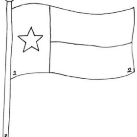 Texas Flag Coloring Sheet {Texas Flag}