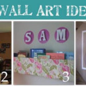 10 Ways to Create Wall Art for Kids {Art}