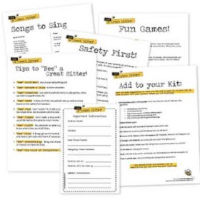 Bee a Great Sitter {Free Printabkes}