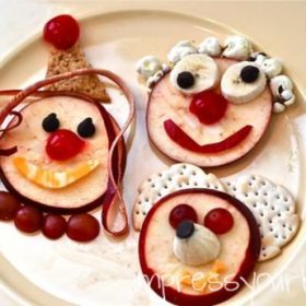 Circus Clown Fruit for Kids {Lunch Food}