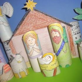 DIY Printable Nativity for Kids {Christmas}