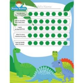 Free Dinosaur Potty Chart {Free Printable}