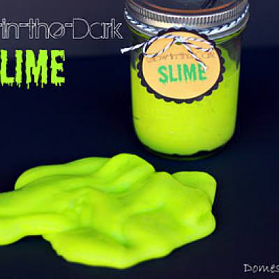 Glow-in-the-Dark Slime {Cool Crafts}