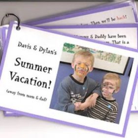 Kids Vacation Itinerary Booklet