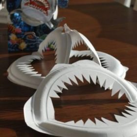 Paper Plate Shark Jaws {Easy Craft}