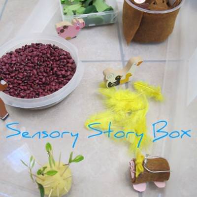 Sensory Story Box - Mole's in Love {Sensory}