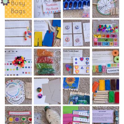 Toddler Time Busy Bag {Preschool}