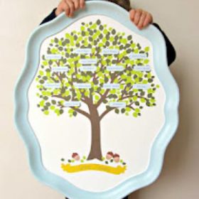 Family Tree on a Tray {Gift}