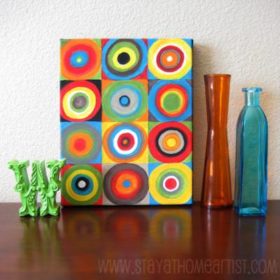 Concentric Circles Canvas Art {Art Painting}