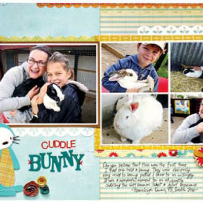 Cuddle Bunny Premade Accent Download {Scrap Book}