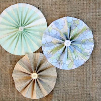 DIY Paper Flower Wheels {Scrap Book}