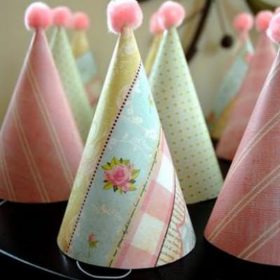 Dollar Store Party Hats {Easy Paper Craft}