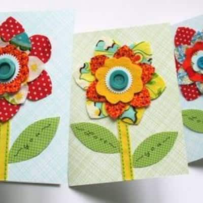 Flower Card for Mom {Homemade Cards} – Tip Junkie