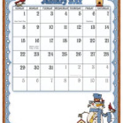 Free Whimsical 2012 Calendar {Free Printable Calendar} – Tip Junkie