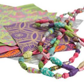 Make Your Own Paper Bead Jewelery {Fun Paper Craft}