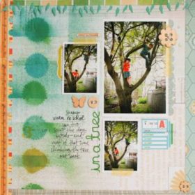 Misted Border Tutorial {Scrapbooking Tips}