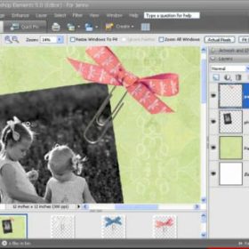 Photoshop Elements Digital Scrapbooking Tutorial {How To Digital Scrapbook}