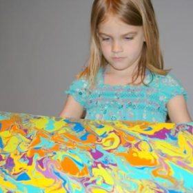 Pour Painting {Kids Crafts}