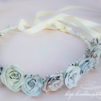 Rose Head Wreath {Silhouette}