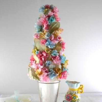 Spring Paper Flower Centerpiece {Centerpiece Ideas}
