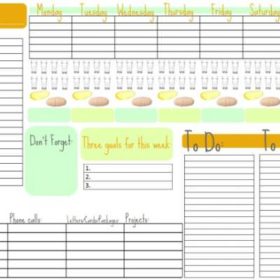 Week-At-A-Glance Free Printable Calendar {Free Printable Calendar}