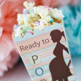 Baby Shower Popcorn Party Favor {recipe}