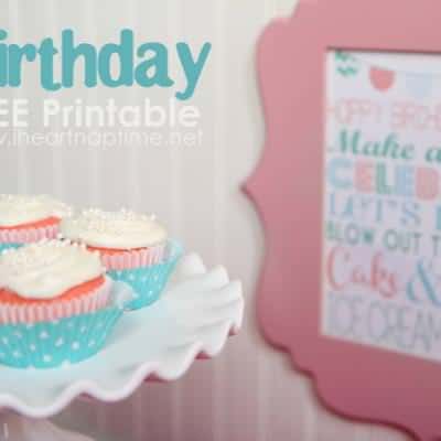 Birthday Subway Art {Free Printable} – Tip Junkie