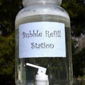 Bubble Refill Station {and recipe}