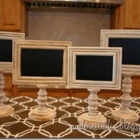 Chalkboard Pedestal Frames {tutorial}