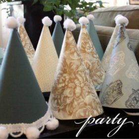 Easy Party Hat Tutorial {Free Printable Templates}