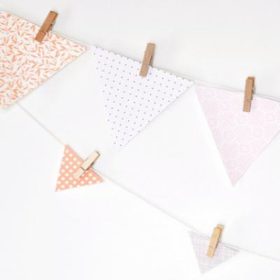 Easy Pennant Bunting {Birthday Decorations}