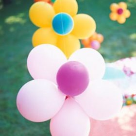 Flower Party Balloons {DIY Party Decorations}