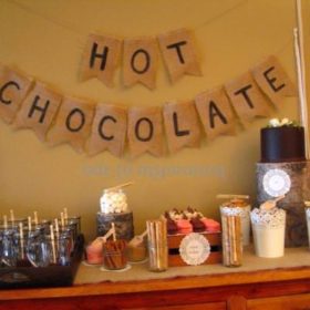 Hot Chocolate and Crafting {Party Ideas}